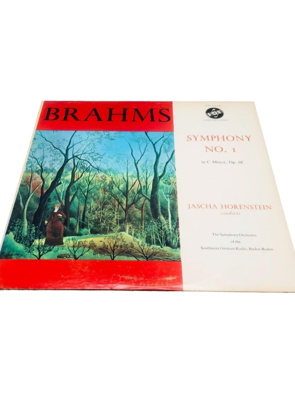 Brahms Symphony No. ! in C minor, Op. 68 Southwest German 1963 vinyl record READ